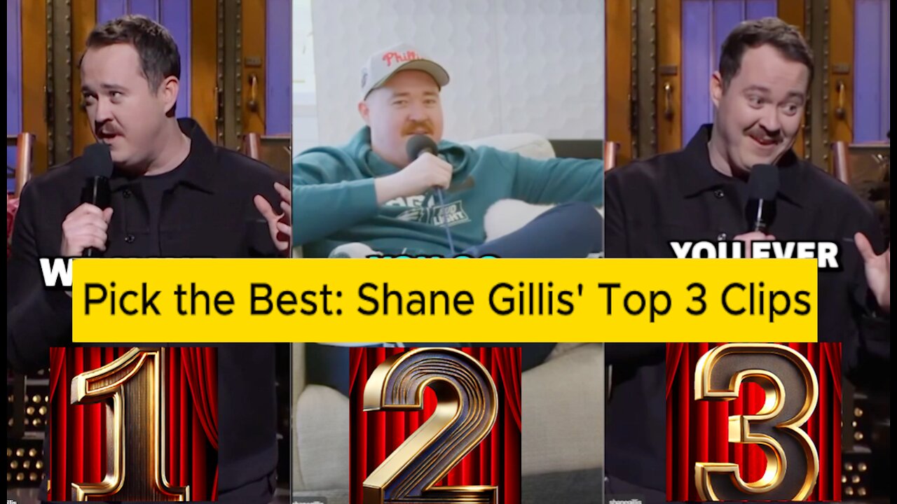 Clip challenge Battle Shane Gillis 1, 2, or 3. lets see Which One Gets the Most Love? #comedy