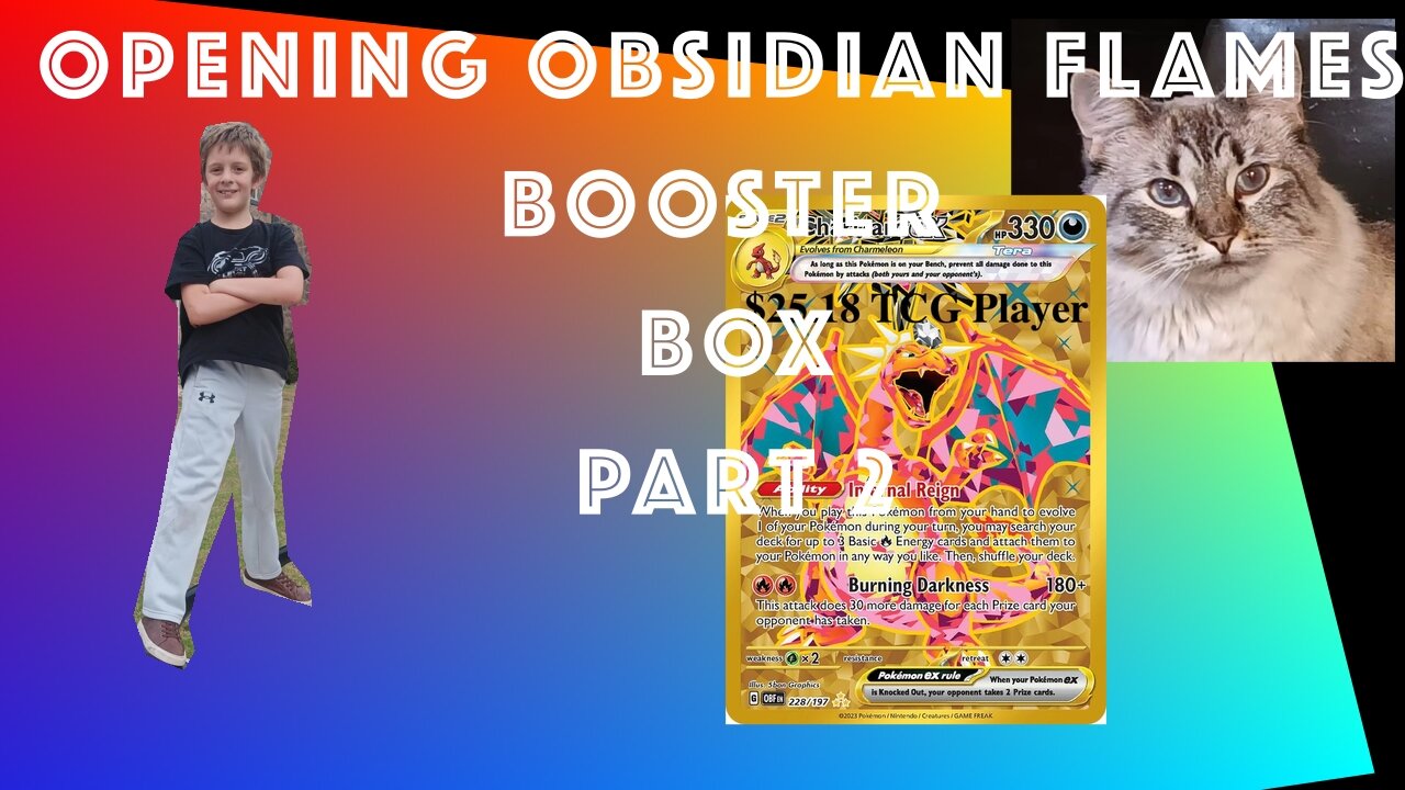 Opening Obsidian Flames Booster Box Part 2. Hits: Charizard, Bellibolt, Ninetails, and Geeta!