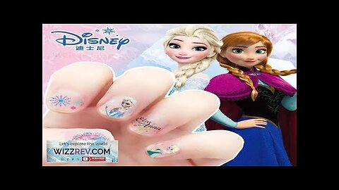 Disney girls cartoon frozen Makeup Toy Nail Stickers Toy Princess Mickey Minnie Review