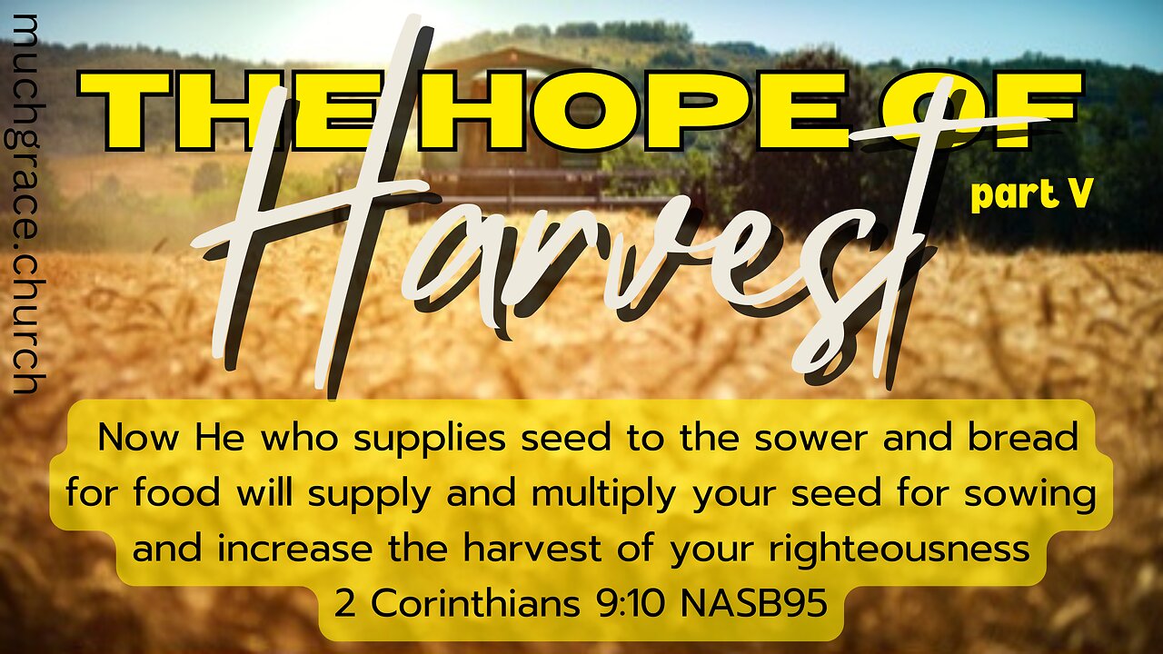 The Hope of Harvest (5) : Reap the Harvest