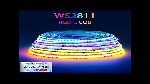 WS2811 COB RGBIC LED Strip Light 360 576 720leds/m Addressable SPI Dream Review