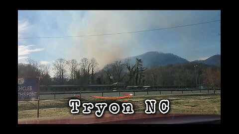 Wildfire in Tryon, NC