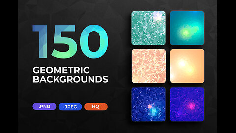 150 Geometric Triangle Backgrounds