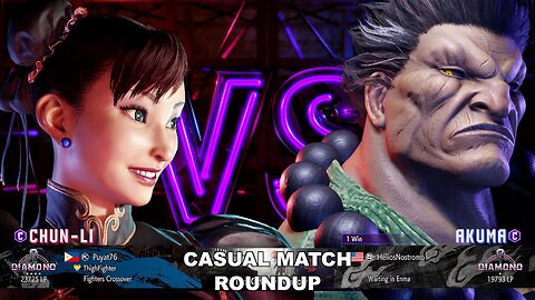 Kuya Kalbo SF6 Casual Match Roundup. Chun Li 4 star Diamond Rank [Hori Fight Stick]