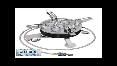 Camping Gas Stove11800WPortable Outdoor Folding Stove5 Burners Strong Fire Stove Review