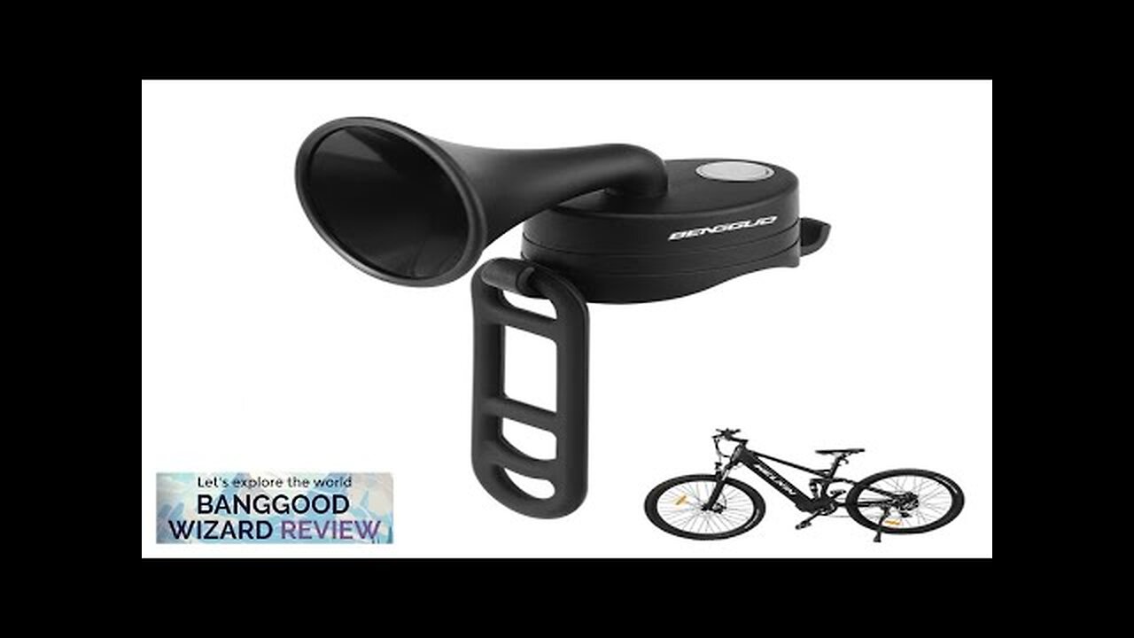 BENGGUO Horn 120dB High Sound Bicycle Bell Horn 5 Light Modes 200mAh Review