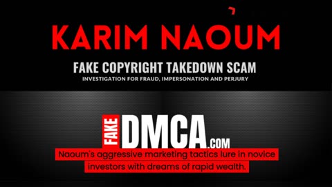 📢 EXPOSED: Karim Naoum’s Alleged DMCA Fraud 📢