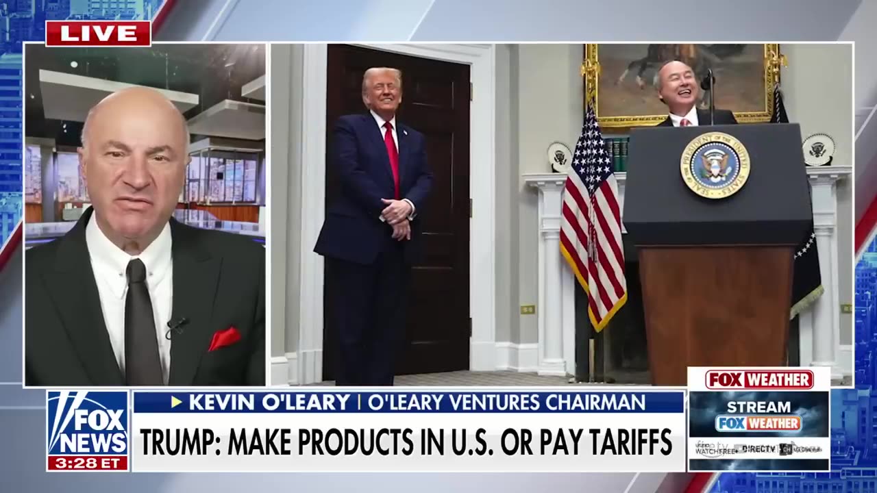 'GET IN LINE'_ Kevin O'Leary breaks down Trump's tariff threats at Davos