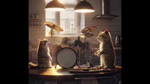 Furry Companions AI Electronic Pop song with AI Animation #aimusic #music #aianimation #cats