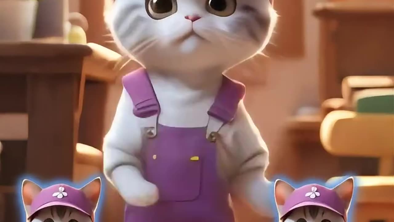 Cute cat dancing chu chu