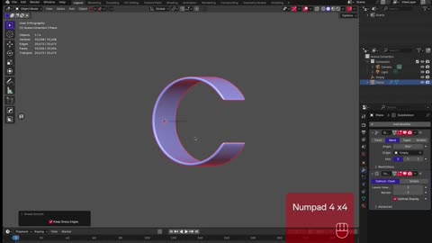 Blender Dumbed Down: Creating a C-shape in Blender using Simple Deform