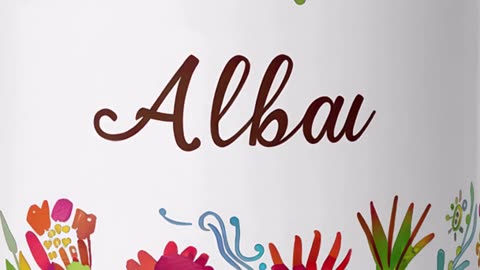 Taza personalizada Alba con diseño floral único #regalo #taza