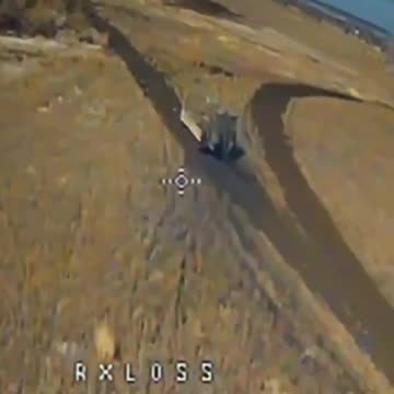 Drone Lining Up to Strike When Heavily Armored Russian APC Hits a Mine(INSANE)