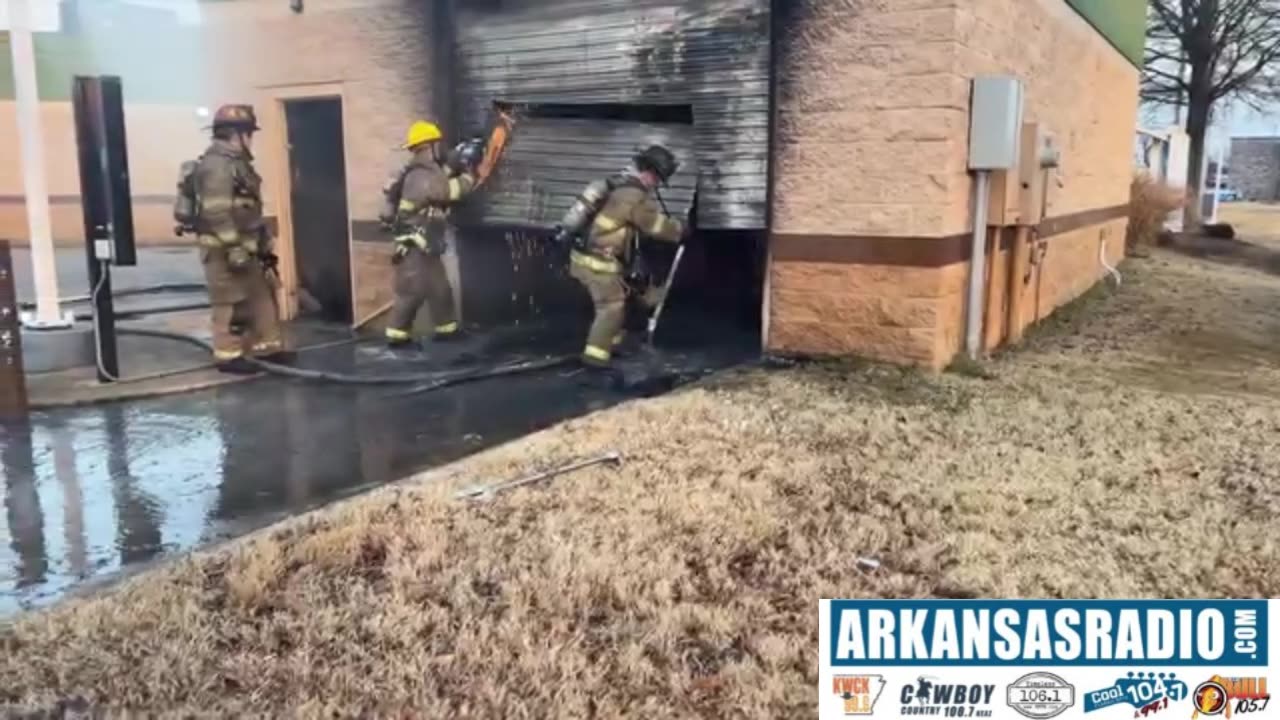 WATCH: People Were Inside Business Before Mystery Fire