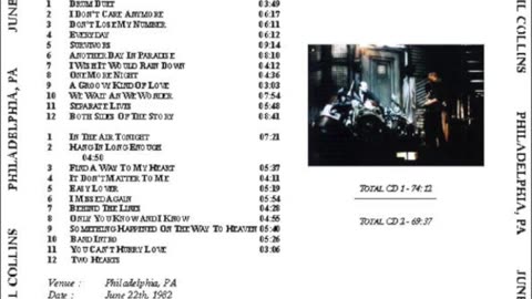 Phil Collins - Live - 1994.06.22 - Philadelphia, PA - 3rd Night - Both Sides Tour
