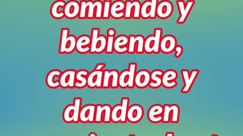 "Como en los Días de Noé: Advertencia sobre la Segunda Venida" mat 24;37,38,39 #shorts #youtube #yt