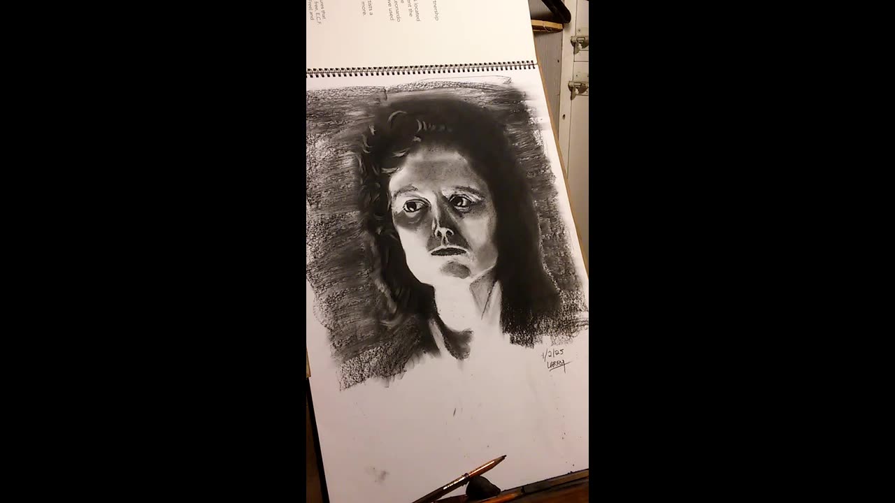 01-02-25 1-Hour Charcoal Drawing