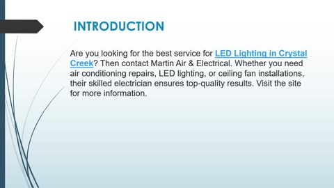 Best service for LED Lighting in Crystal Creek