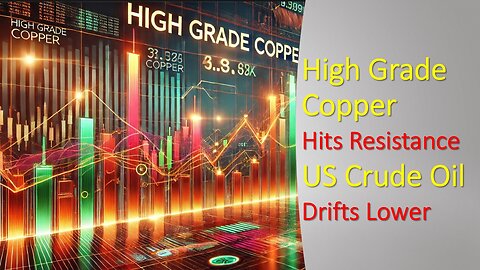 High Grade Copper Hits Resistance US Crude Oil drifts Lower