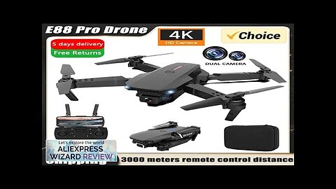 New E88Pro RC Drone 4K Professinal With 1080P Wide Angle Dual HD Review