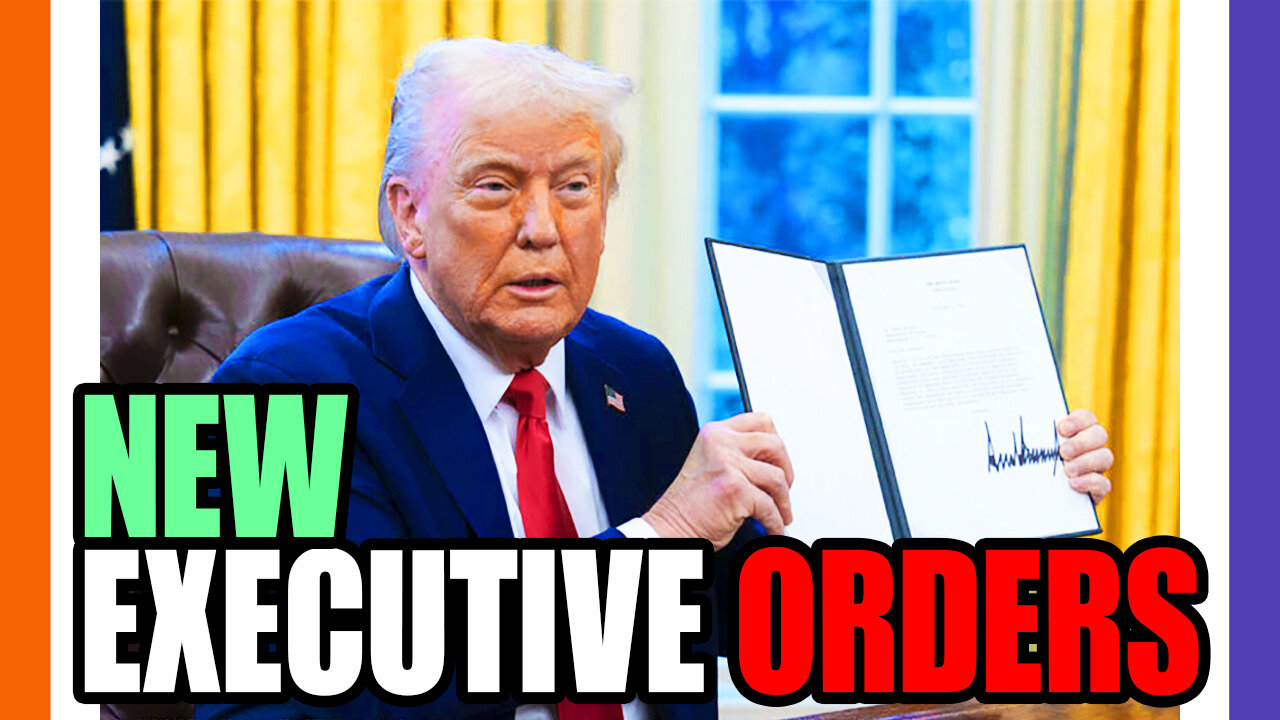 🔴LIVE: Trump Signs New Executive Orders 🟠⚪🟣