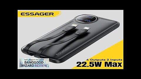 ESSAGER ES-D016 10000mAh 20000mAh 22.5W Digital Display On the Go Charger Review