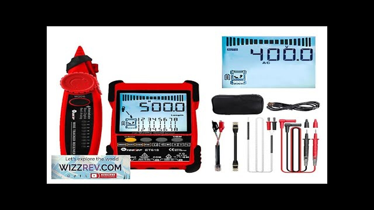 TOOLTOP Large LCD Screen Network Cable Tester + Multimeter 2 in 1 Review