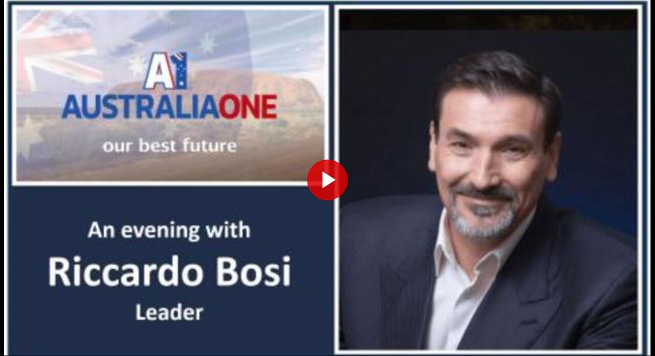 Australia One Leader Riccardo Bosi, The Five Threats facing Australia(19 March 2020)