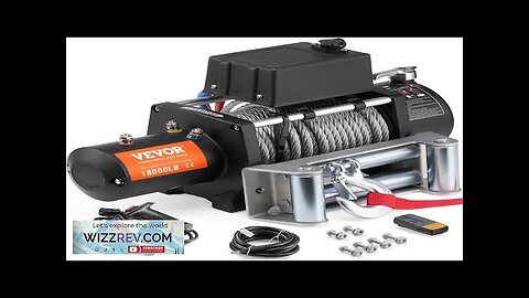 VEVOR Electric Winch Truck 18000 lb Steel Cable IP65 Waterproof Remote Control Review