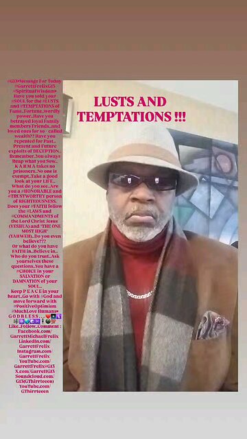 ▪︎LUSTS AND TEMPTATIONS▪︎