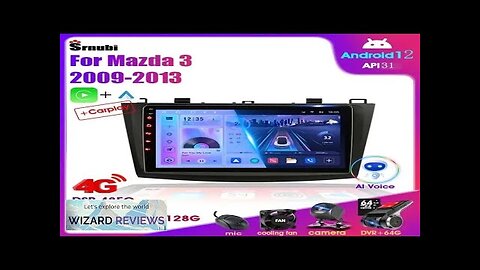 2 Din Android 12 for Mazda 3 2009-2013 Car Radio Multimedia Player Review