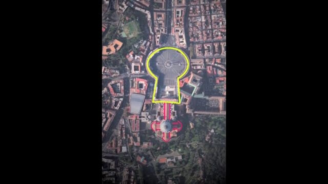 WHY Is the VATICAN COMPLEX a GIANT KEYHOLE With An INVERTED CROSS ? WHY Does It TURN To A SERPENT??