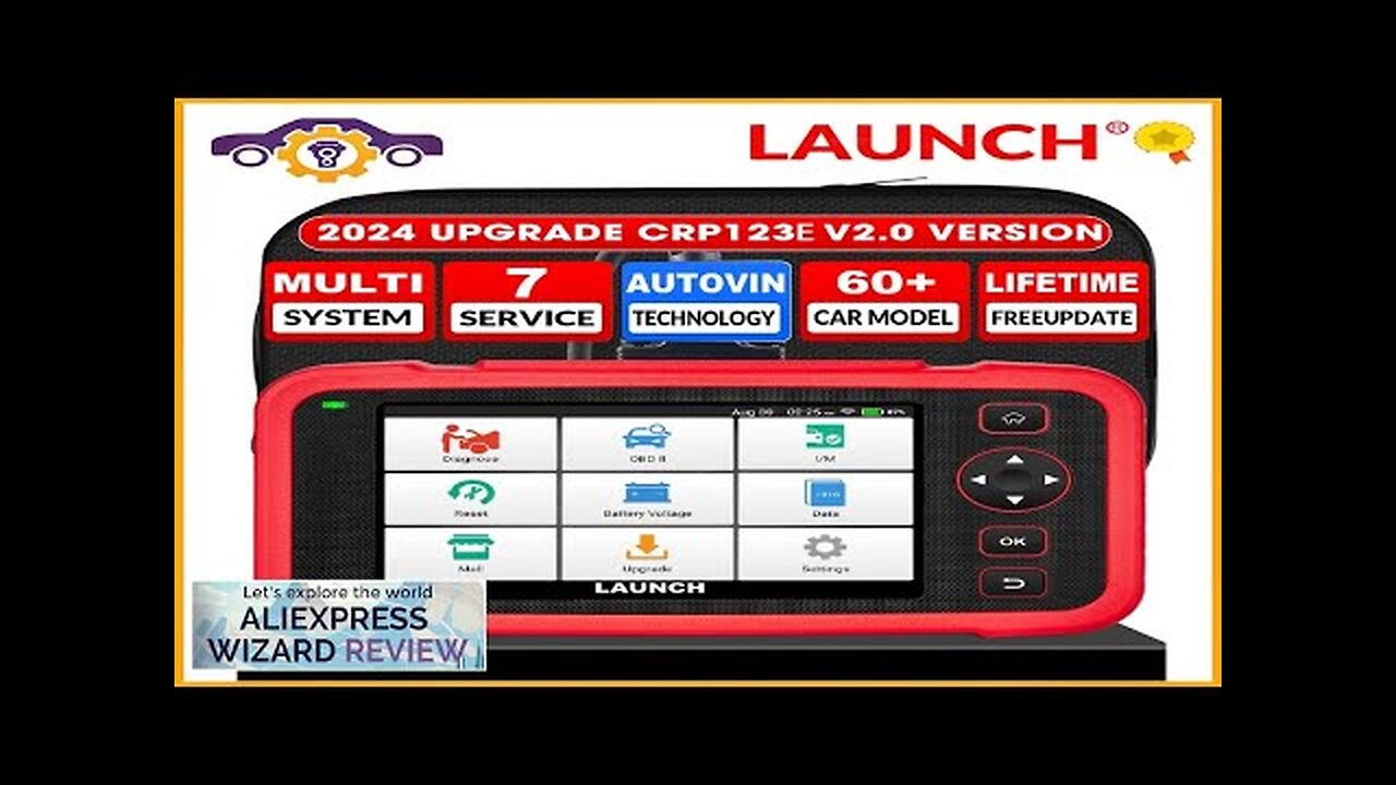 2024 New LAUNCH X431 CRP123E V2.0 OBD2 Scanner Engine ABS SRS Transmission Review