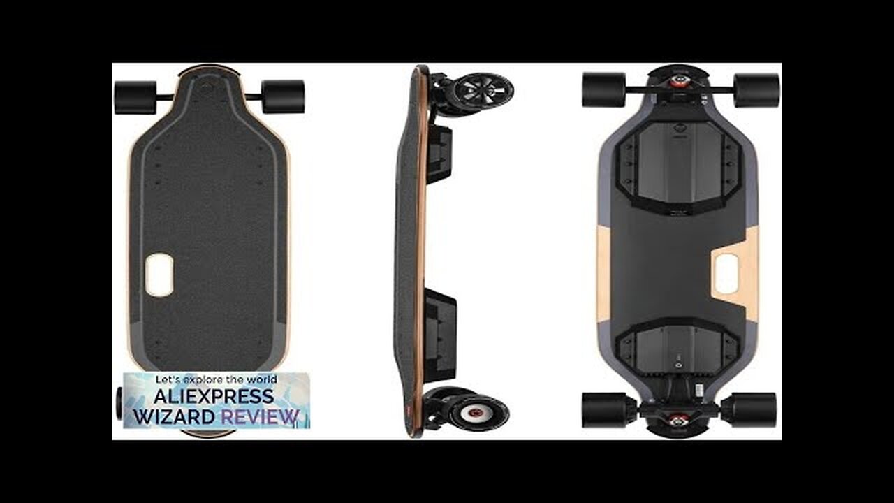 Electric Skateboard with Remote Top Speed of 29 Mph Smooth Braking Easy Review