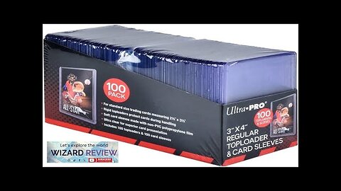 Ultra PRO 3" x 4" Clear Regular TopLoaders For Cards With Card Review