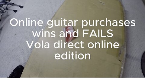 Vola guitars unboxing online purchase win or fail