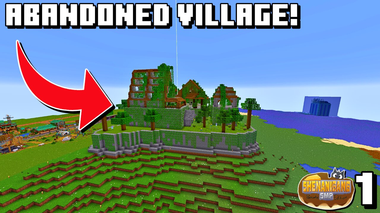 Abandoned Village + Dragon Egg Shrine! - Shenanigang SMP