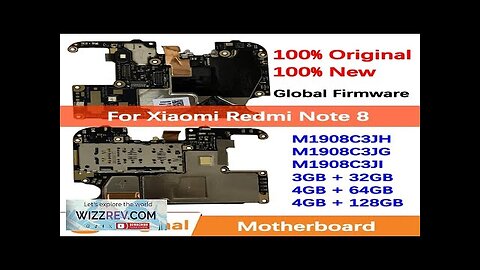 100% Brand New Original Motherboard for Xiaomi Redmi Note 8 Mainboard Logic Review