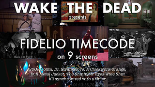 Fidelio Timecode on 9 screens