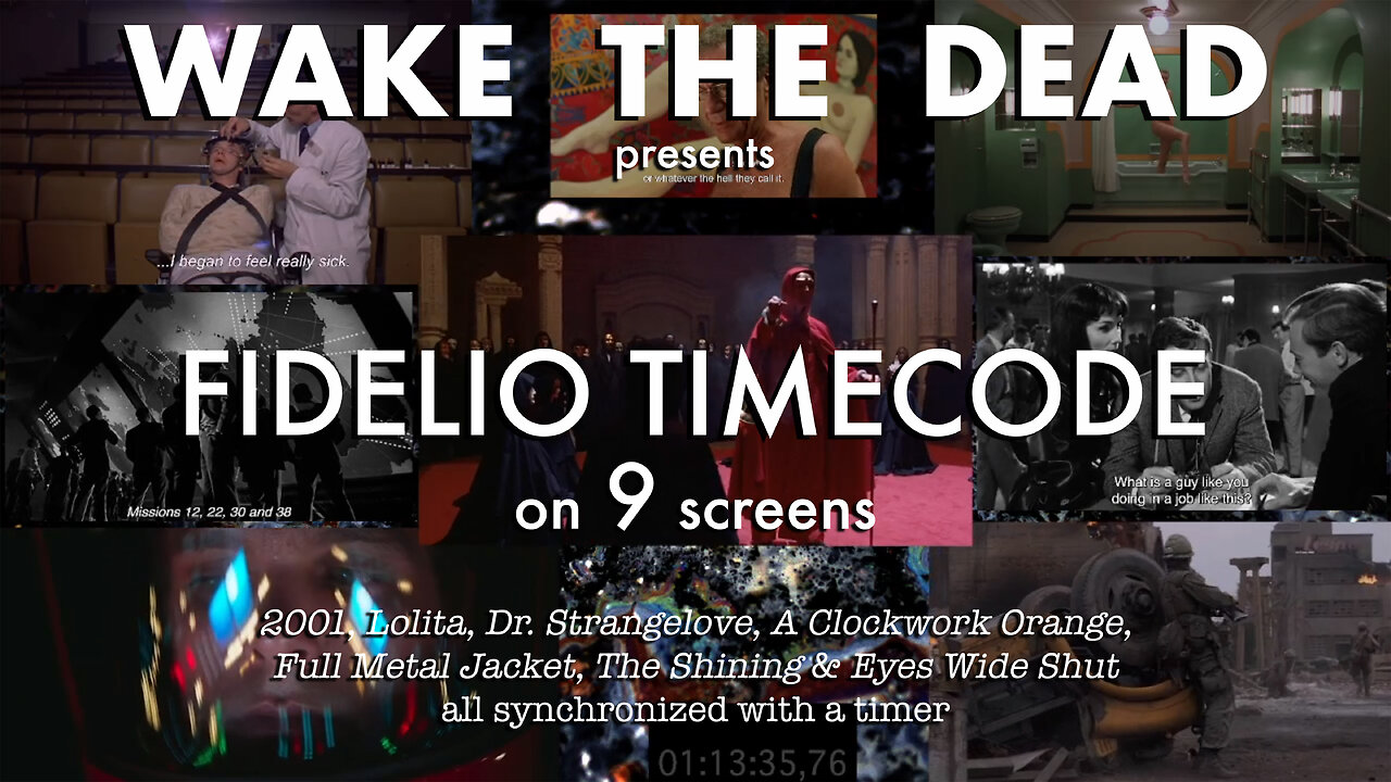 Fidelio Timecode on 9 screens