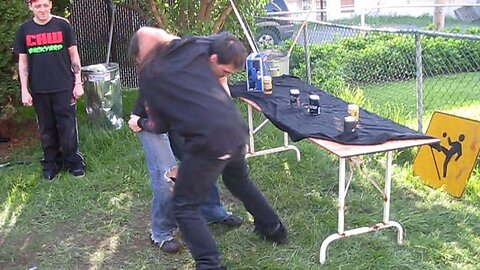 Bar Room Brawl Match - JD VS David Storm - CHW Backyard Wrestling