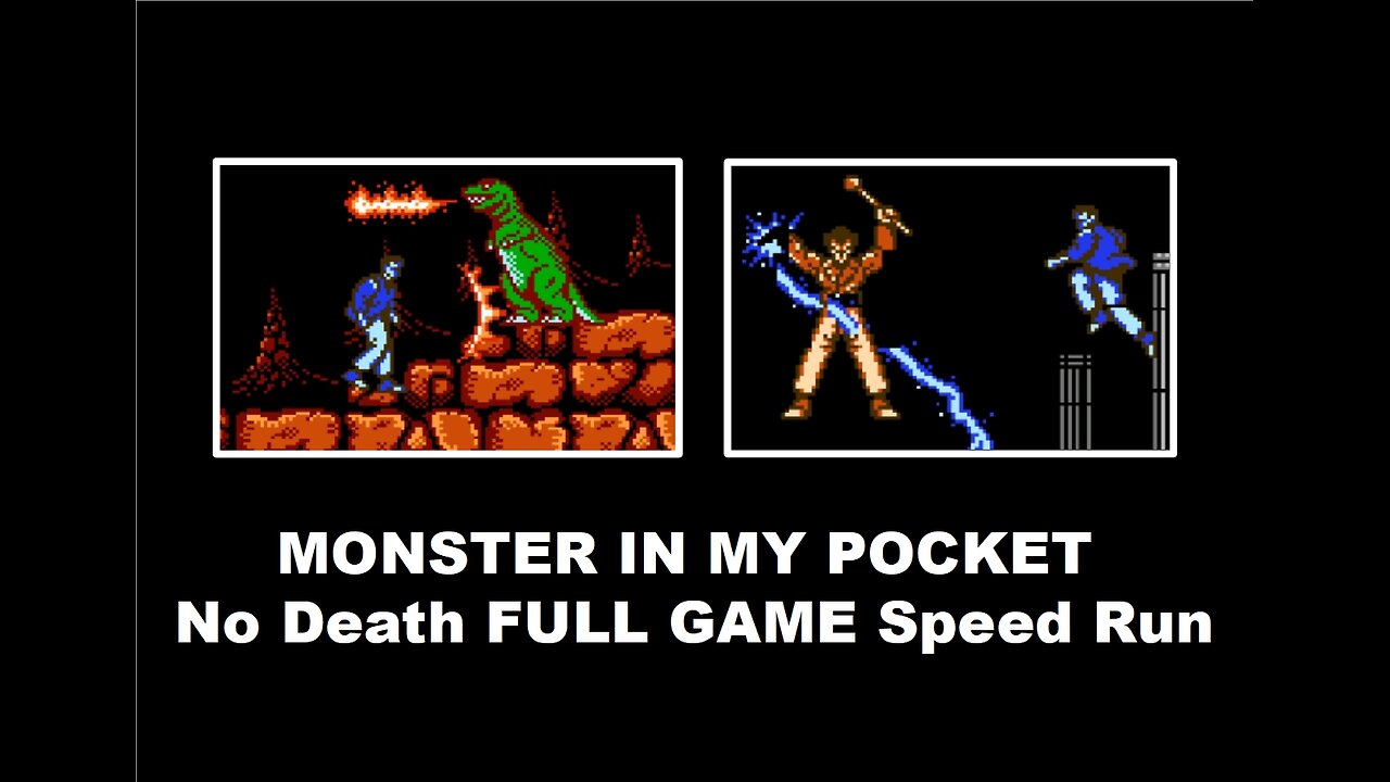 Monster In My Pocket (NES Nintendo) No Death Full Game Speed Run Play Through