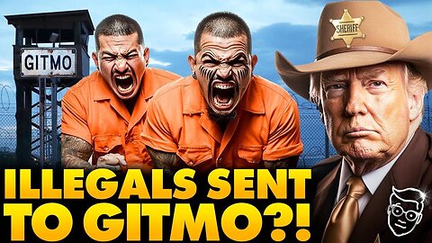 🚨Trump Announces 30K Illegals Will Be Sent To Guantanamo Bay Military Prison | 'They Can't Get Out'