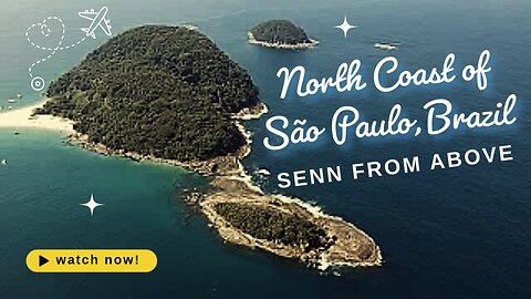 North coast of São Paulo, Brazil, seen from above