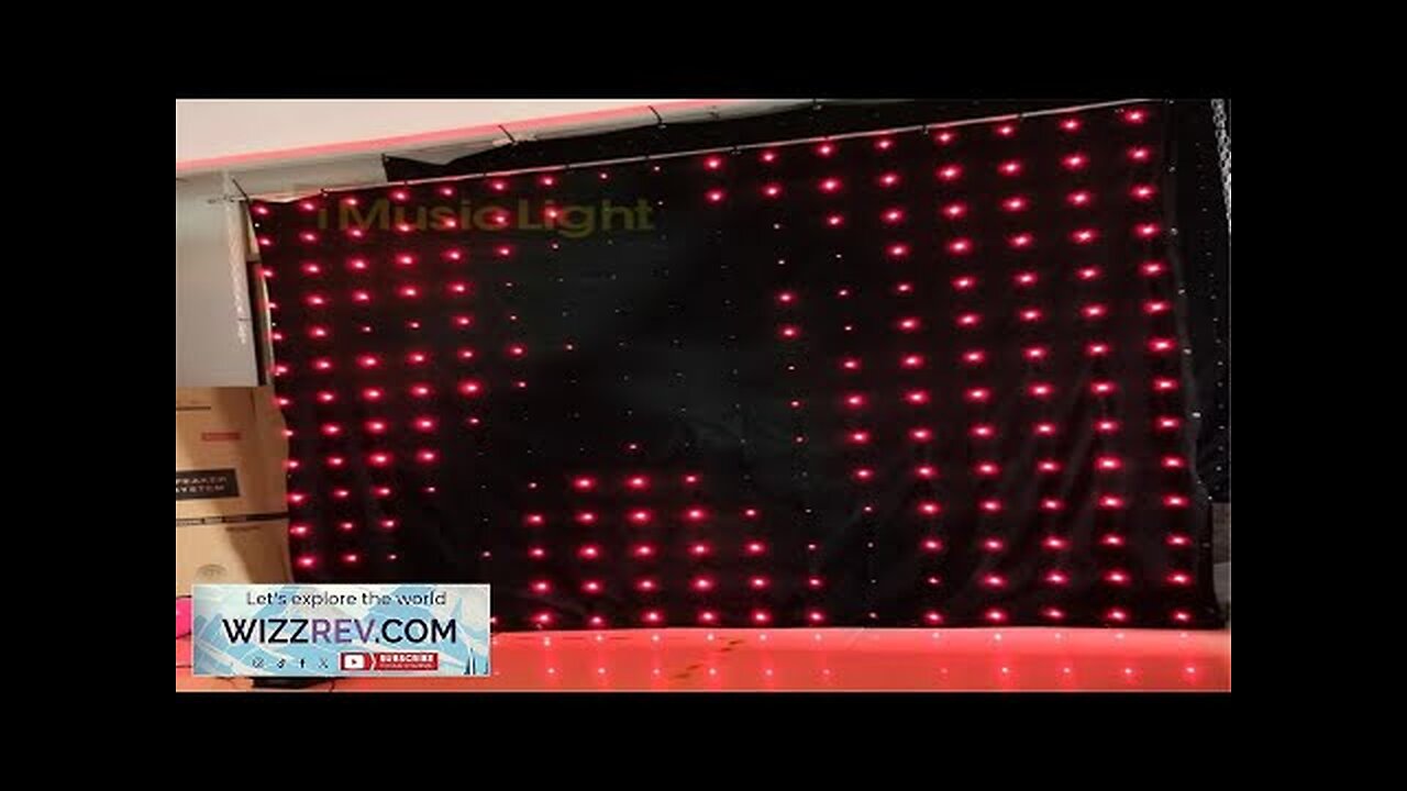 P18 2.5M*4M LED Video Curtain Backdrop With DMX Controller 60 Animated Patterns Review