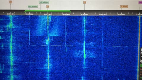 32.587 Russian Military Radio Propagation Beacon “S” in Morse Code CW G8JNJ SDR RX [18 Oct ]