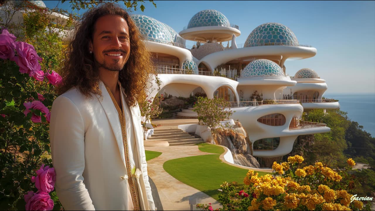 YOGA AND MEDITATION IN A FUTURISTIC RETREAT CENTER