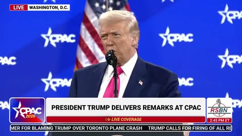 President Trump Addresses CPAC 2025 – “We Achieved the Great Liberation of America!”
