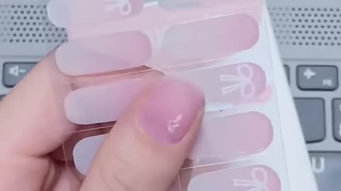 No UV needed gel nail stickers,TruNude Fake nail stickers