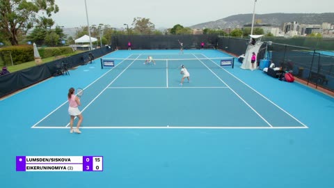 Maia Lumsden/Anna Siskova vs Ulrikke Eikeri/Makoto Ninomiya - 2025 Hobart R16